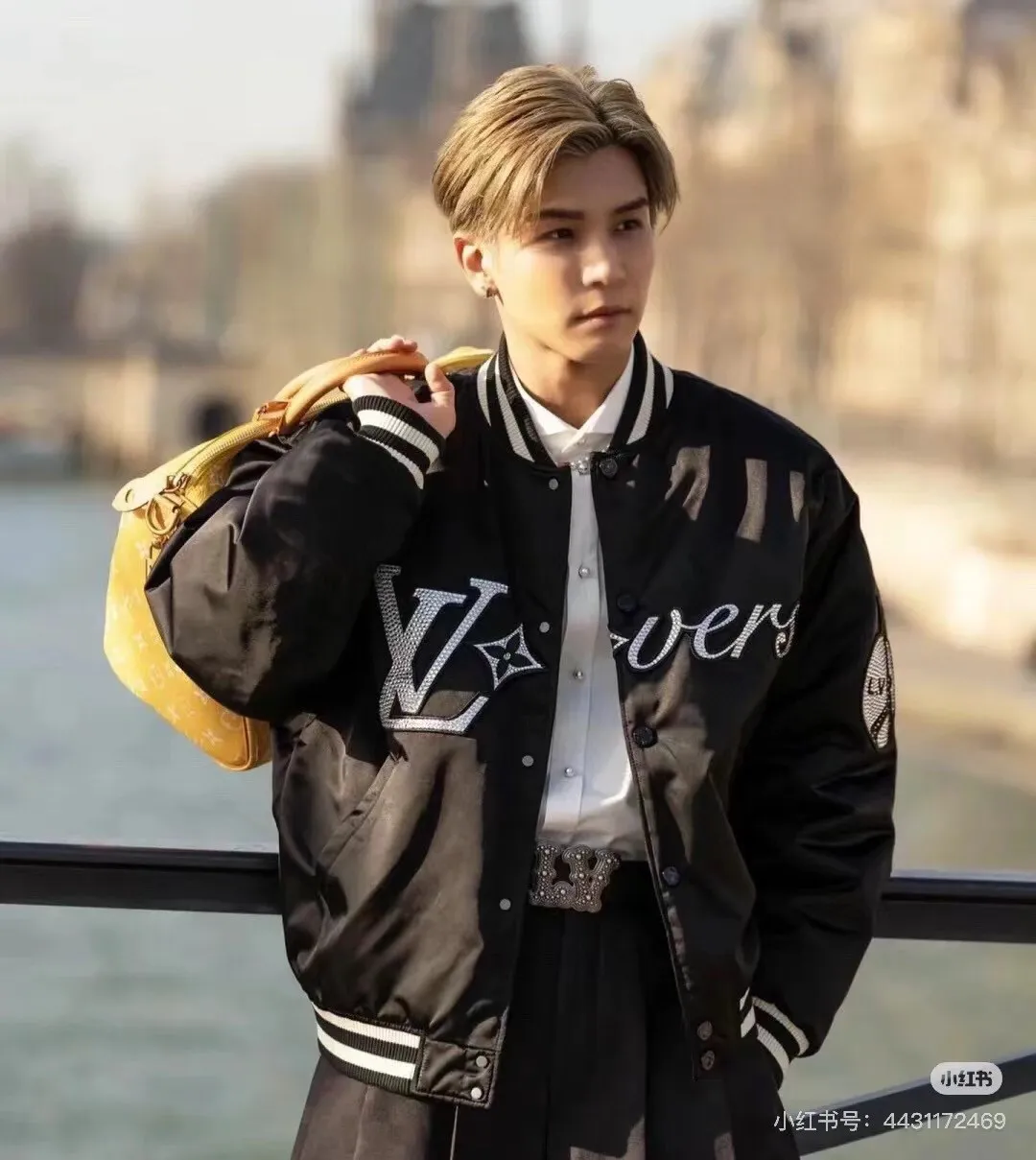Louis Vuitton 24Fw Embroidered Polyamide Cotton Baseball Jacket Jacket